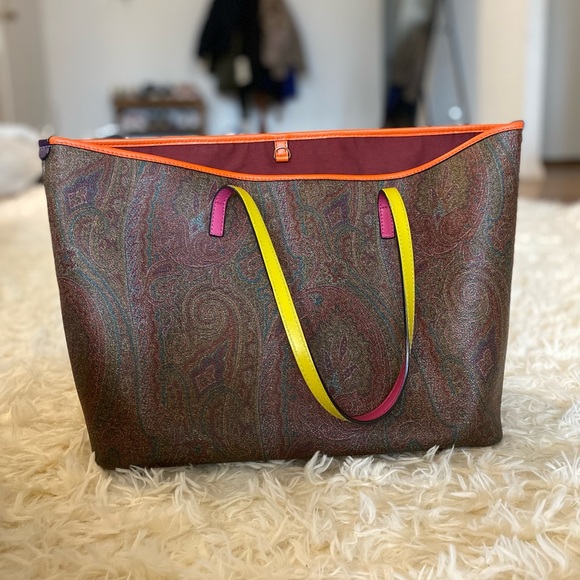 PAISLEY SHOPPING BAG WITH MULTI-COLOUR DETAILS - Picture 13 of 14